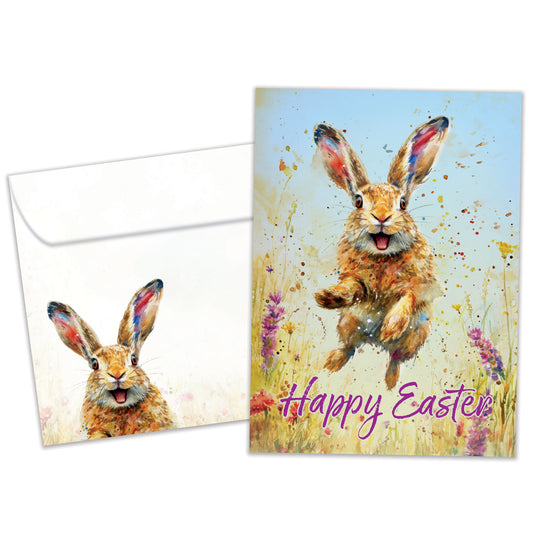Happy Rabbit Easter Card