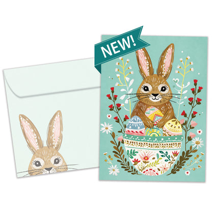 Bunny Eggs Easter Card