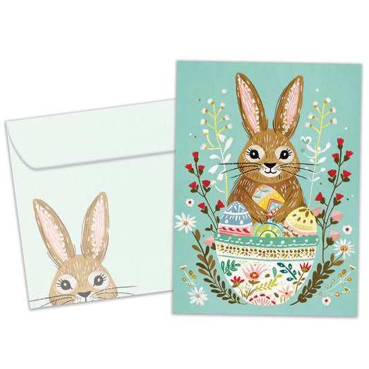 Bunny Eggs Easter Card