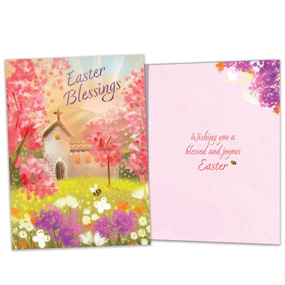 Spring Church Blessings Easter Card