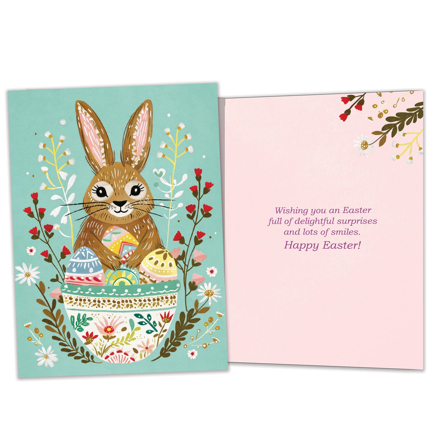 Bunny Eggs Easter Card