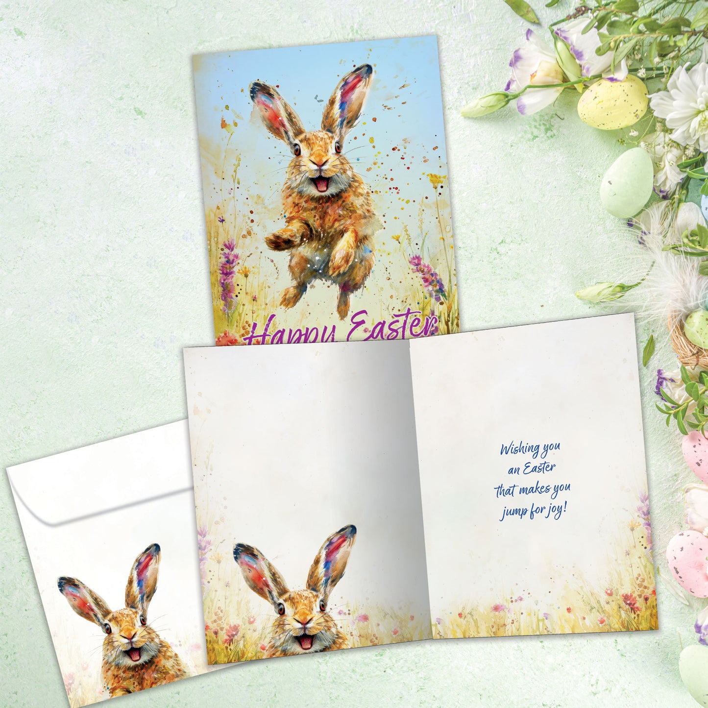 Happy Rabbit Easter Card