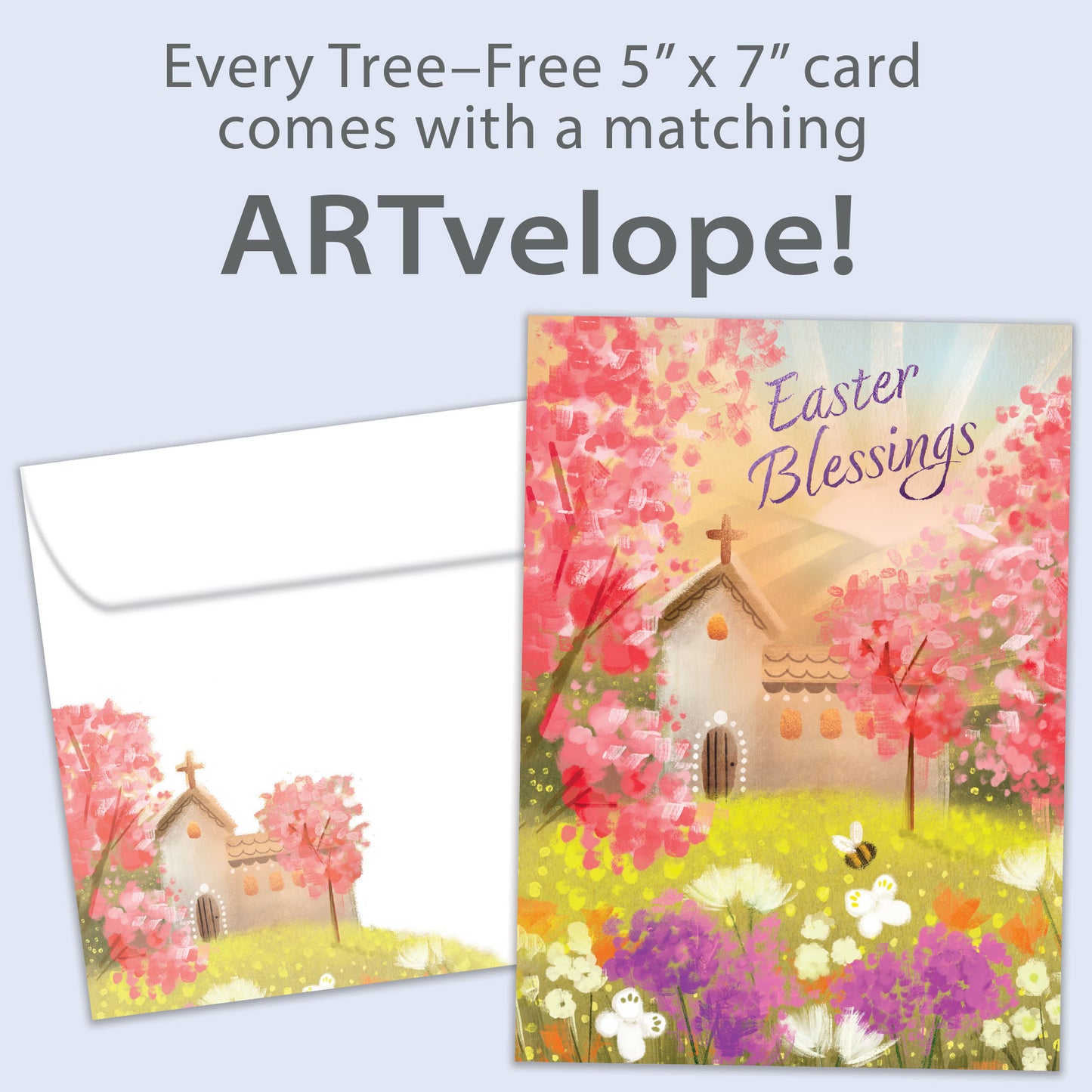 Spring Church Blessings Easter Card