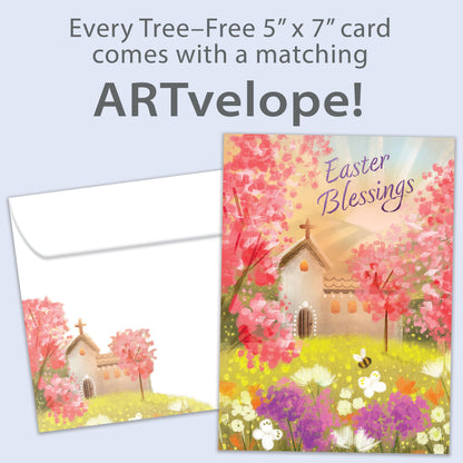 Spring Church Blessings Easter Card