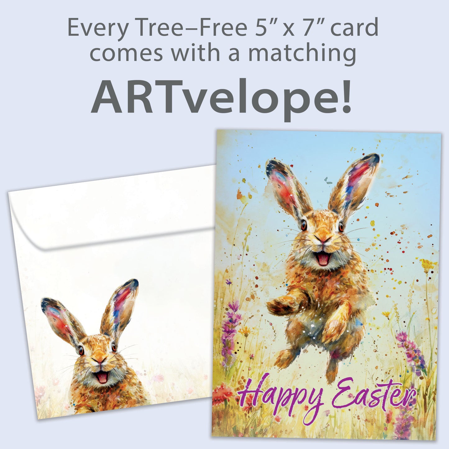 Happy Rabbit Easter Card