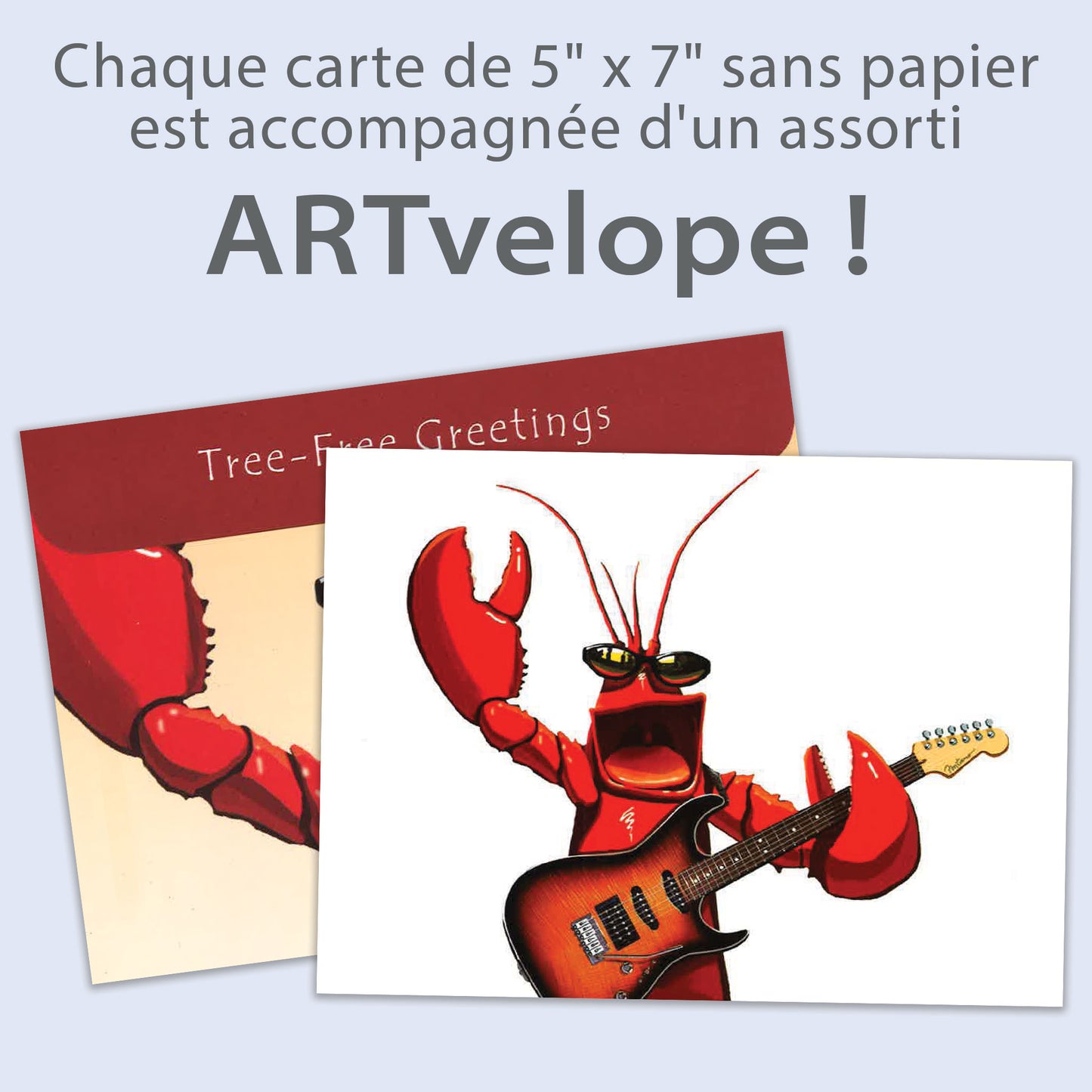 Carte bonne fête Homard