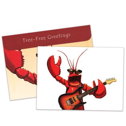 Carte bonne fête Homard