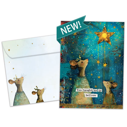 Believe Mouse Father's Day Card