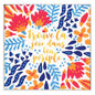 French Joy In The Journey Thumb-Tack Canvas Card