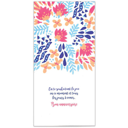 French Joy In The Journey Thumb-Tack Canvas Card