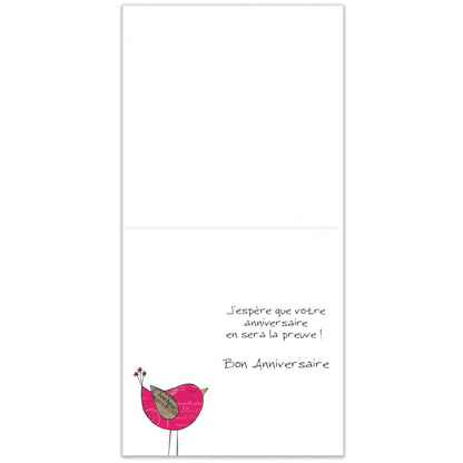 French Never Too Much Happy Thumb-Tack Canvas Card