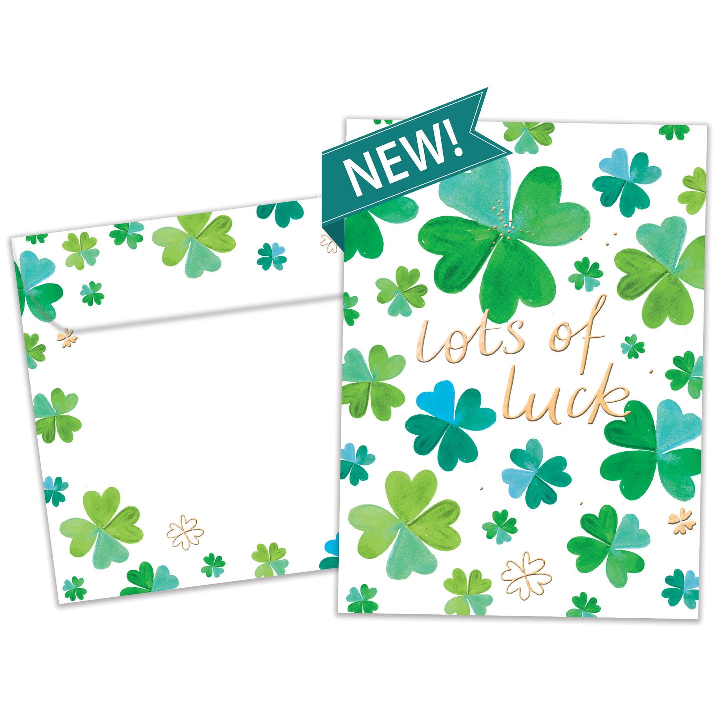 Shamrock Luck Good Luck Card