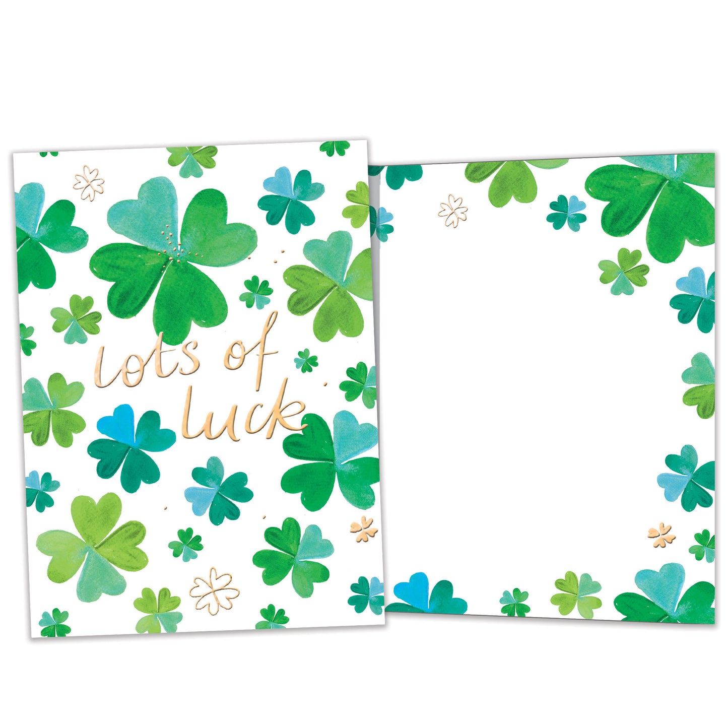 Shamrock Luck Good Luck Card