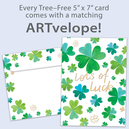 Shamrock Luck Good Luck Card