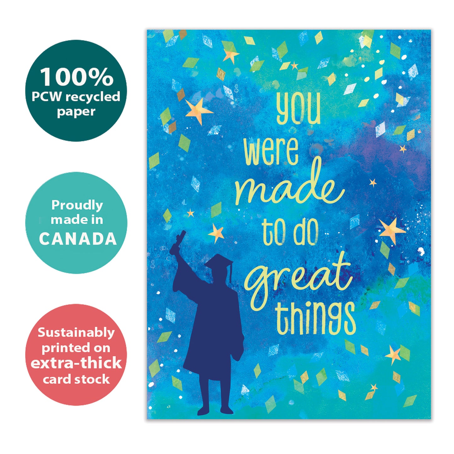 Starry Greatness Graduation Card