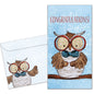 Bowtie Owl Graduation Money Holder Card