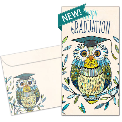 Graduation Owl Money Holder Card