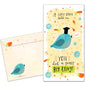 Bluebird Cheer Graduation Money Holder Card