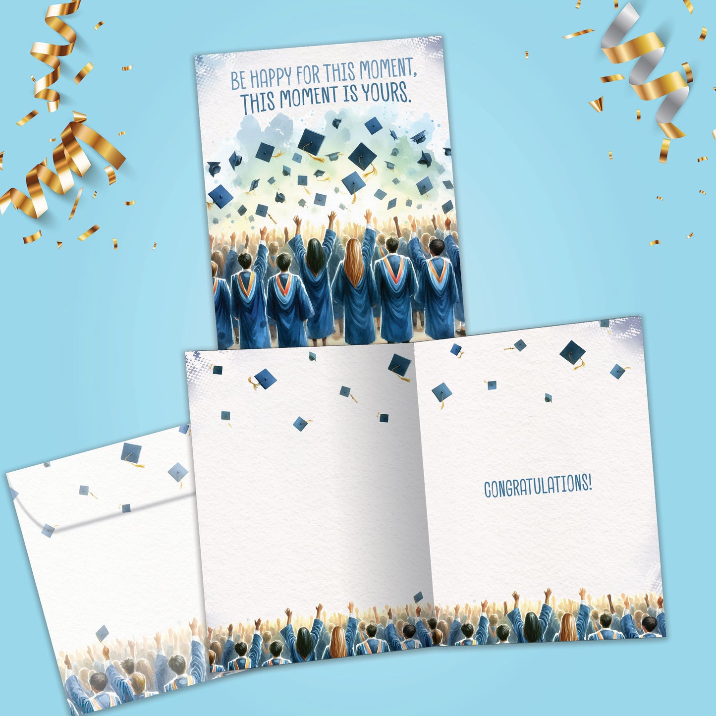 Happy Students Graduation Card