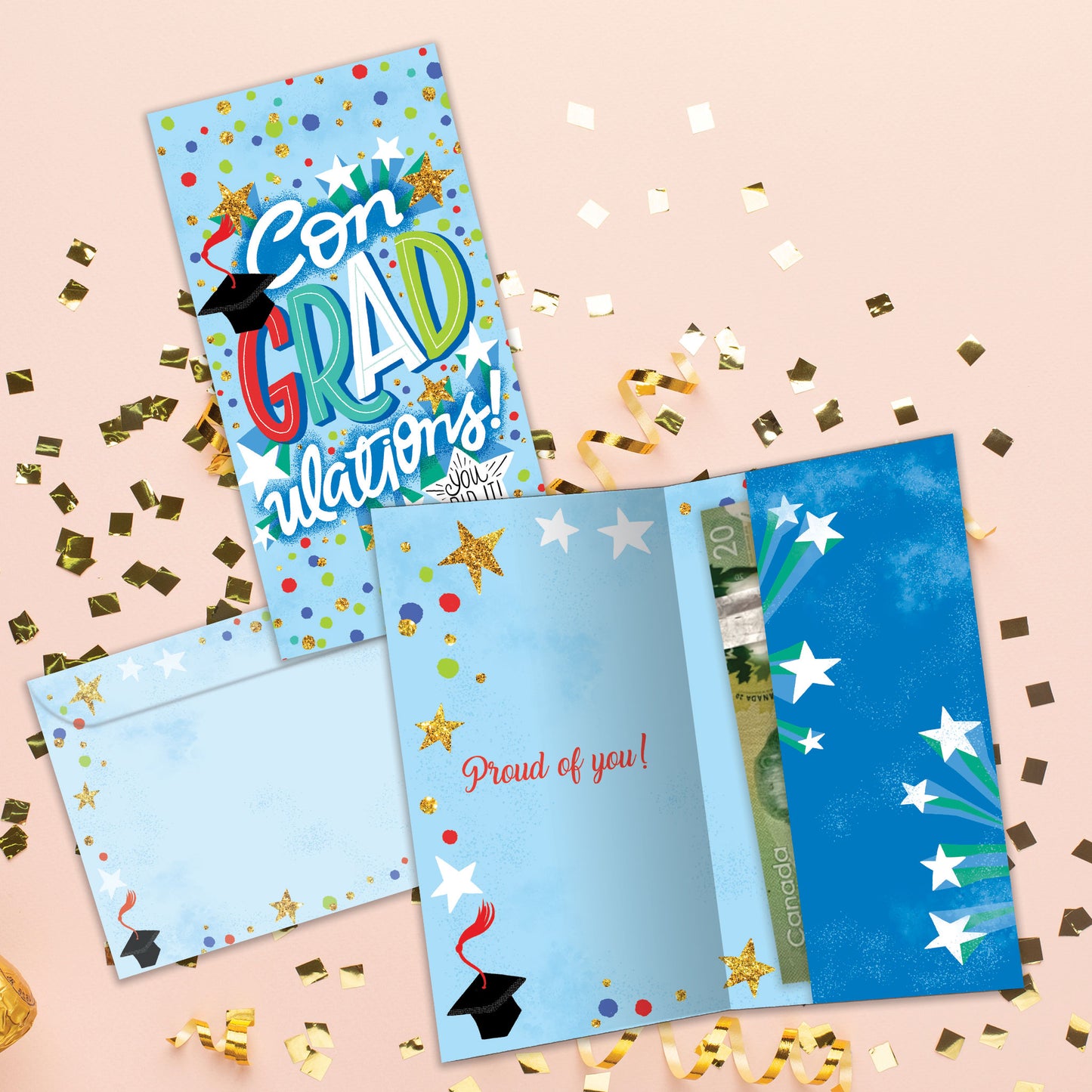 Proud of You 2025 Graduation Money Holder Card