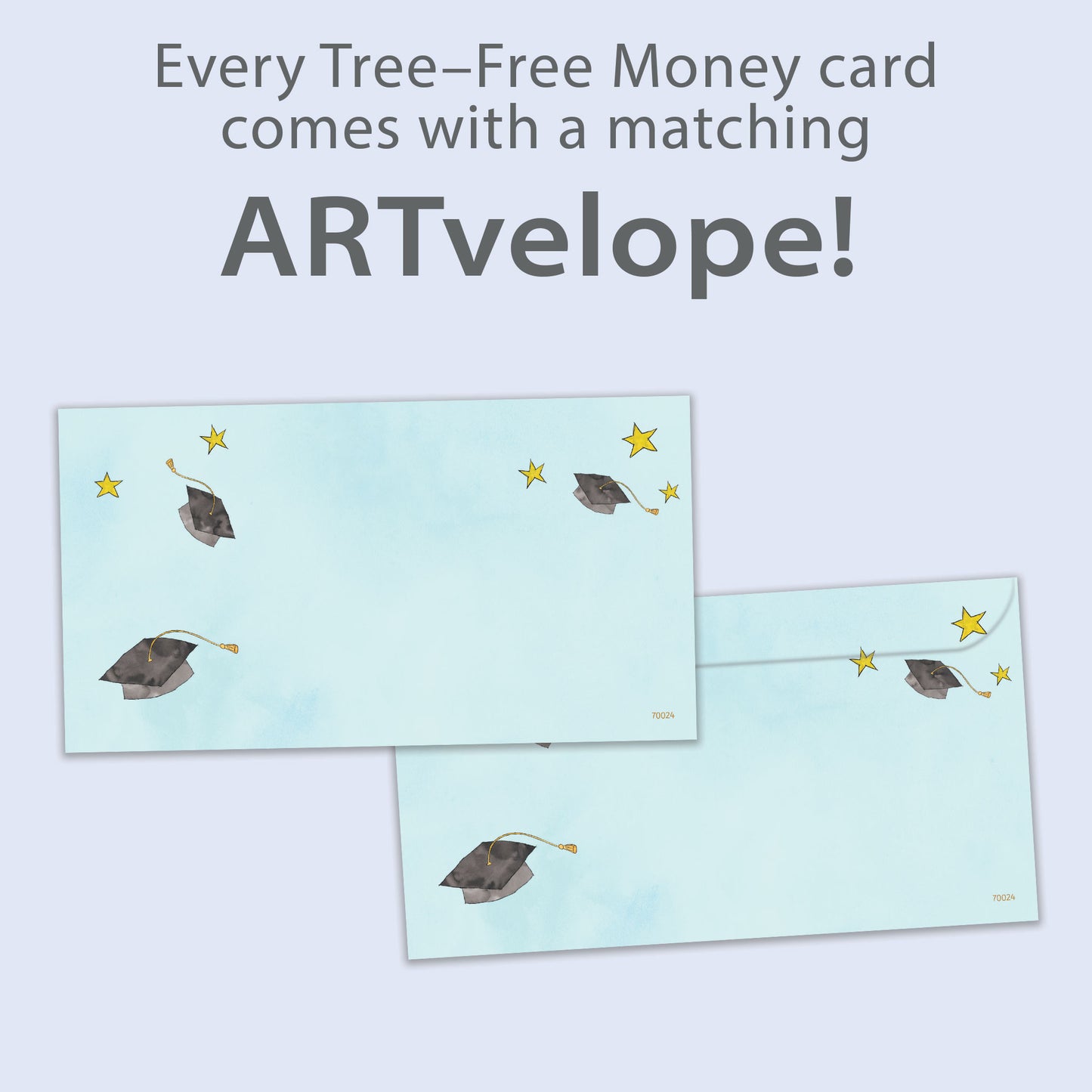 Flying Caps Graduation Money Holder Card