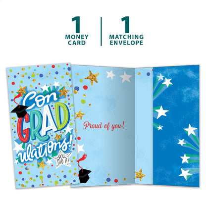 Proud of You 2025 Graduation Money Holder Card