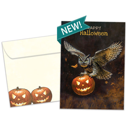 Night Owl Halloween Card