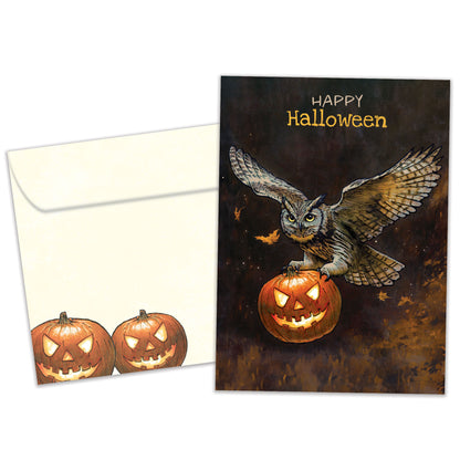 Night Owl Halloween Card