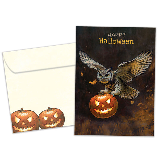 Night Owl Halloween Card