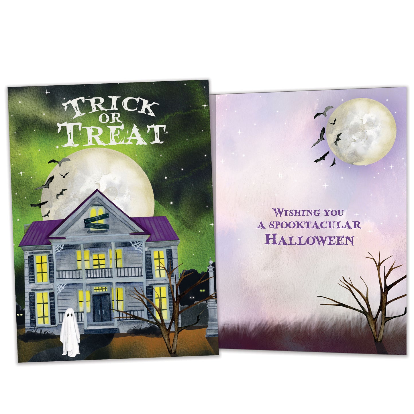 Spooky House Halloween Card