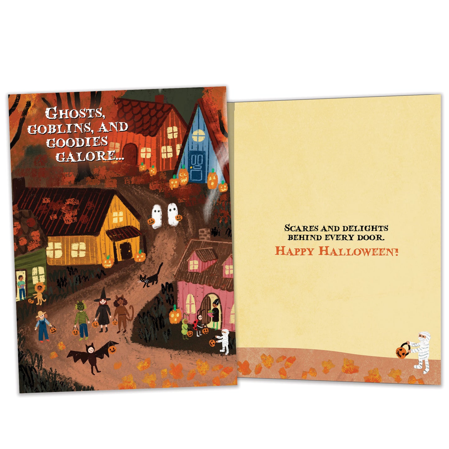 Ghosts and Goblins Halloween Card