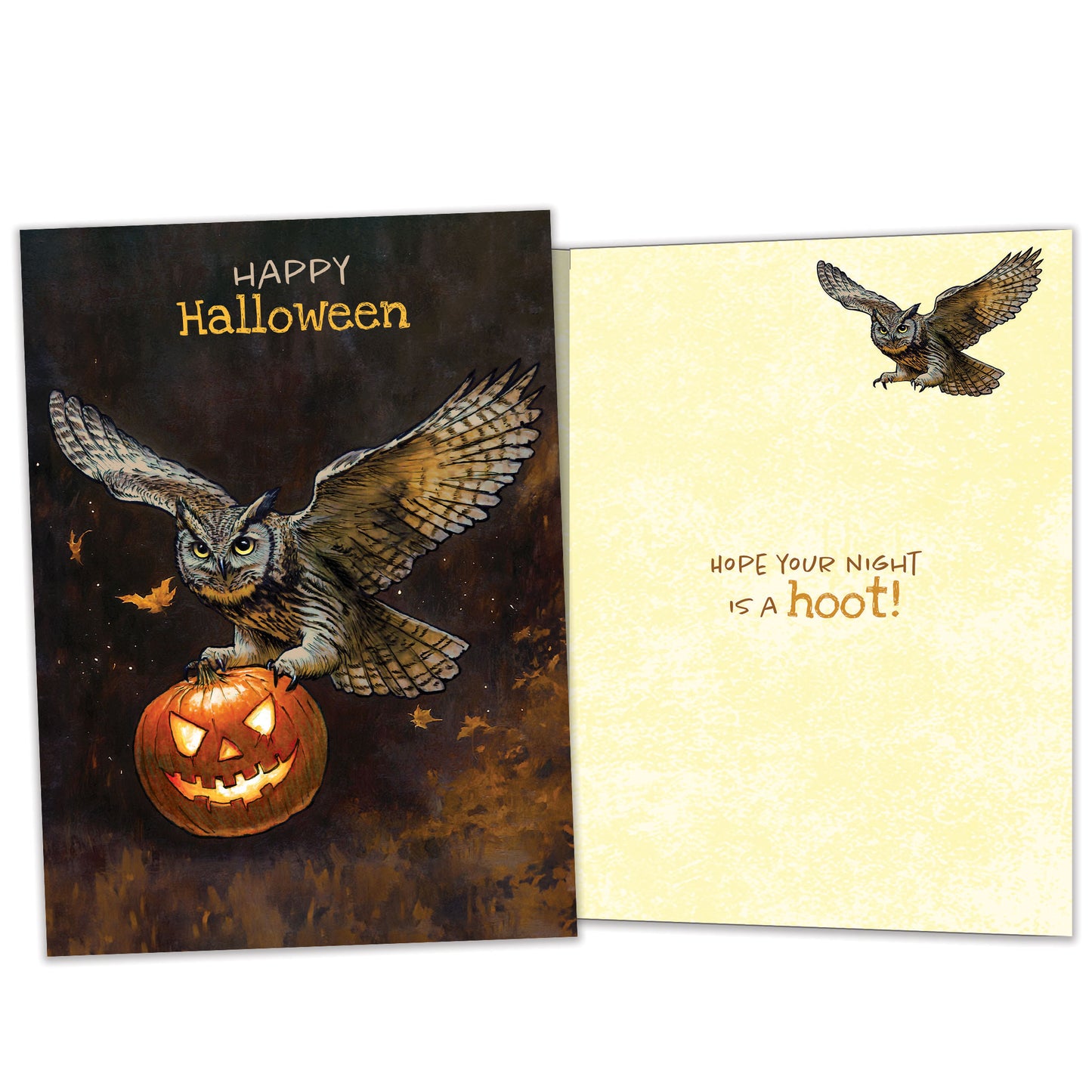 Night Owl Halloween Card