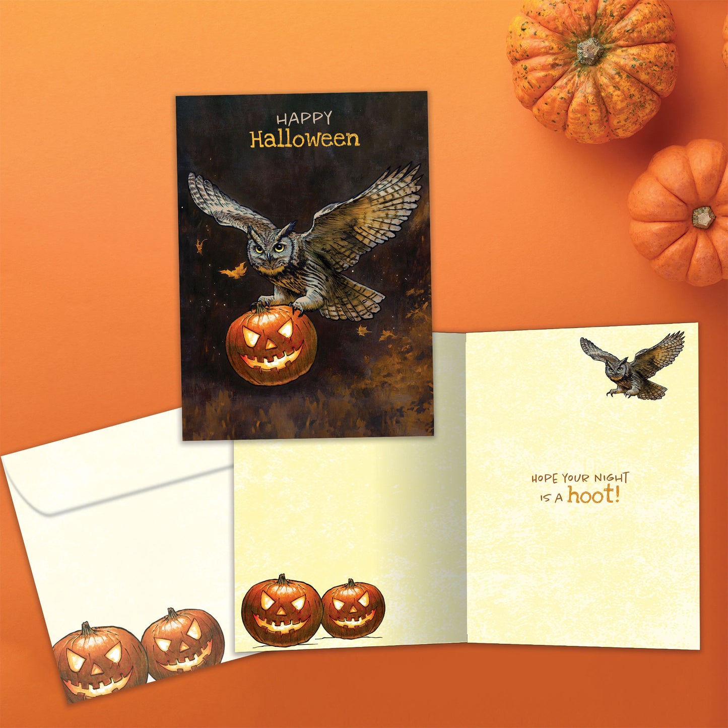 Night Owl Halloween Card