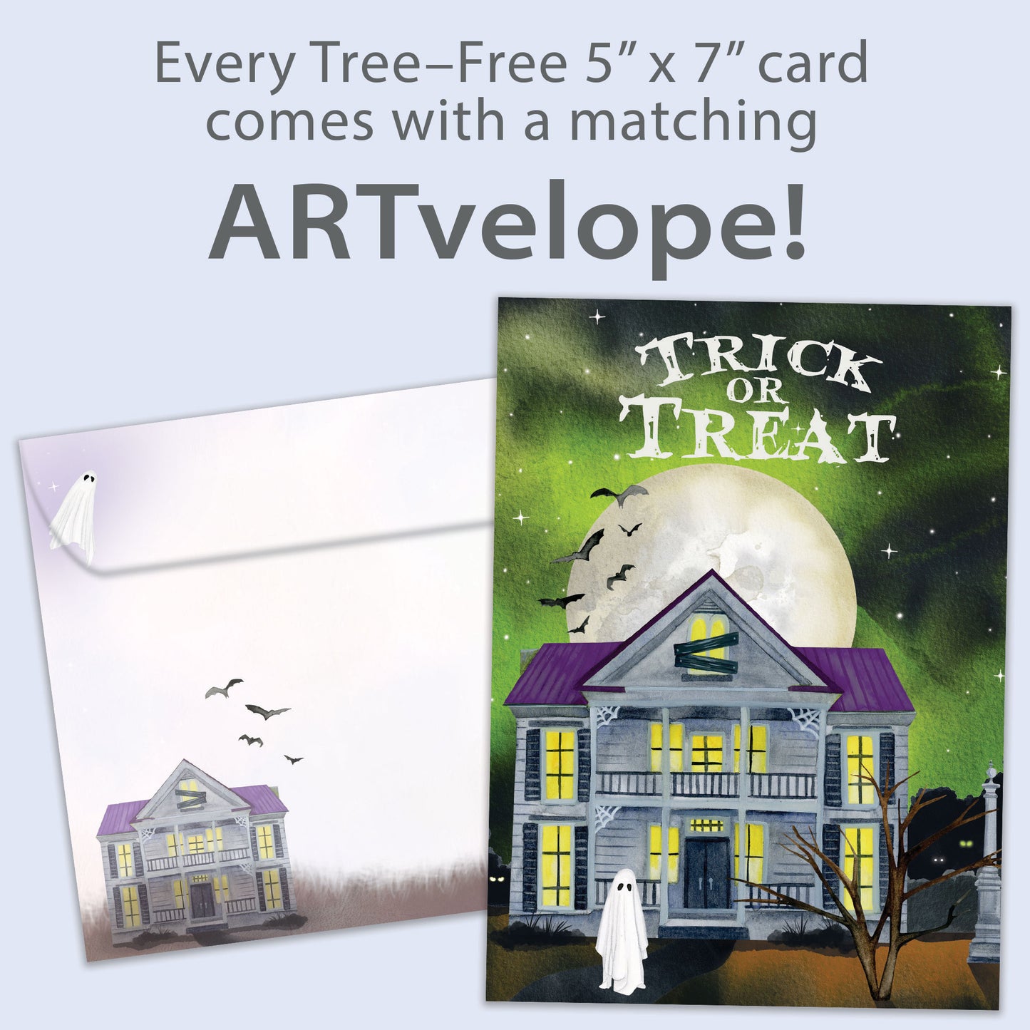 Spooky House Halloween Card