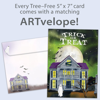Spooky House Halloween Card