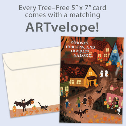 Ghosts and Goblins Halloween Card