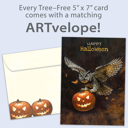 Night Owl Halloween Card