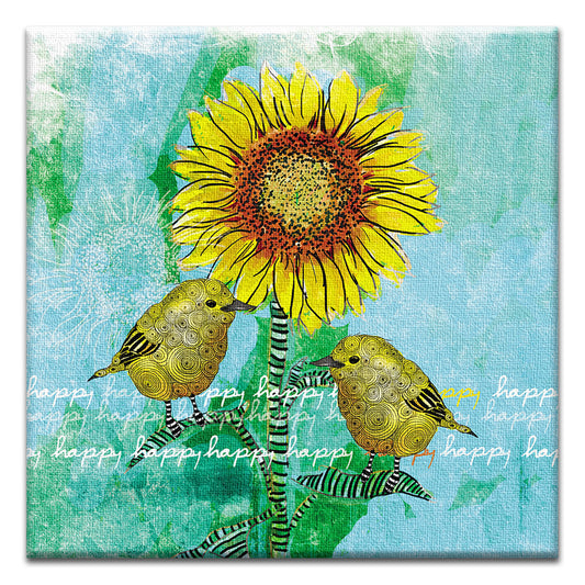Happy Happy Thumb-Tack Canvas Card
