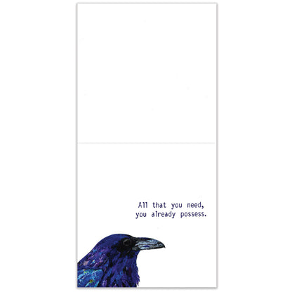 Healing Raven Thumb-Tack Canvas Card