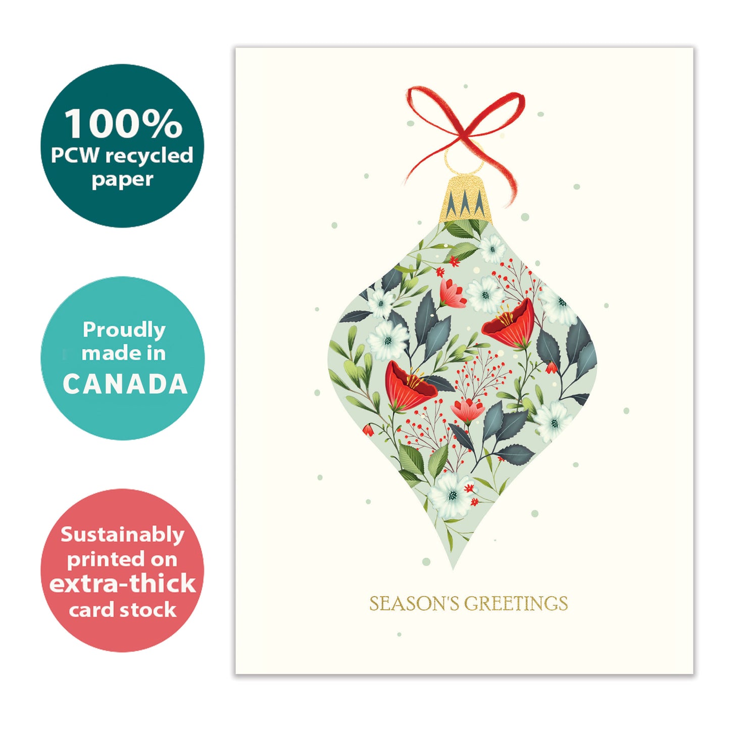 Elegant Ornament Holiday Card