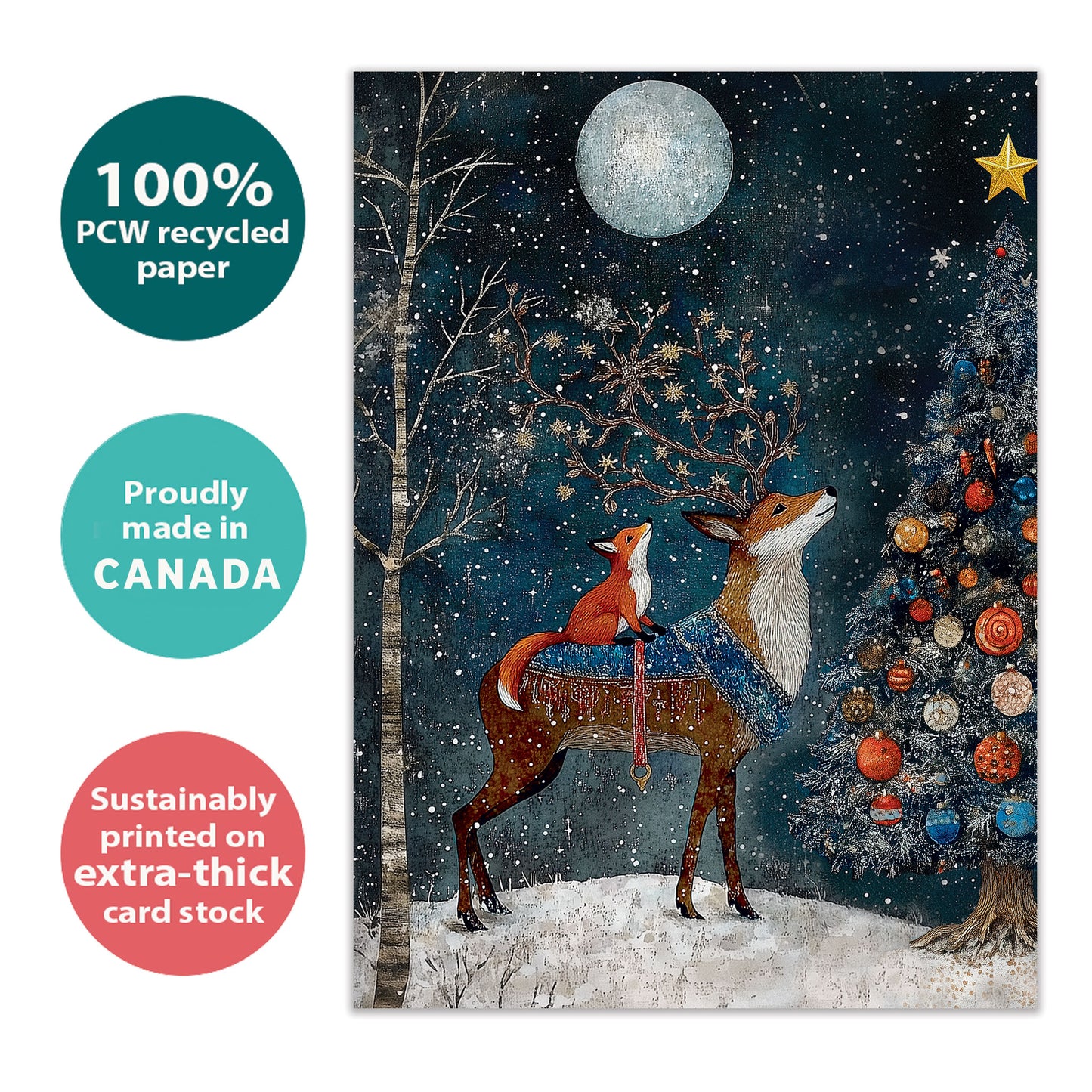 Starry Wonder Holiday Card