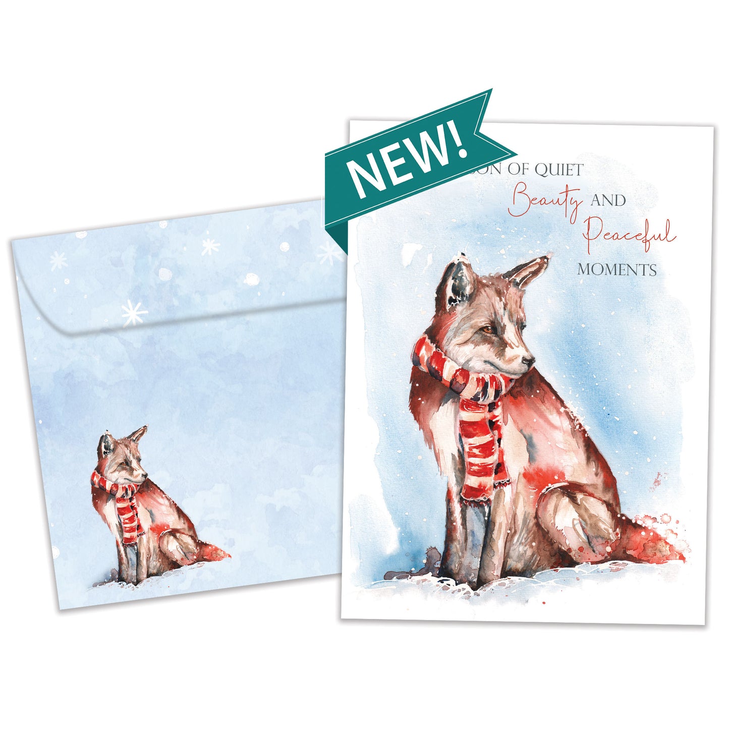 Quiet Fox Holiday Card