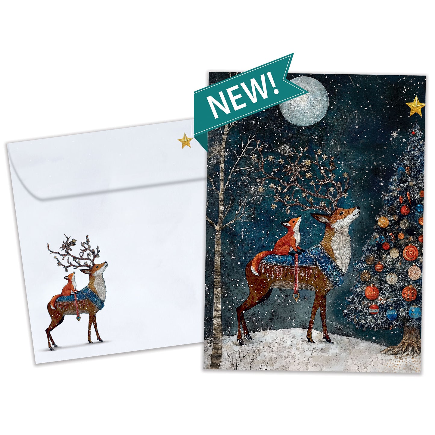 Starry Wonder Holiday Card