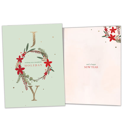 Joy Wreath Holiday Card