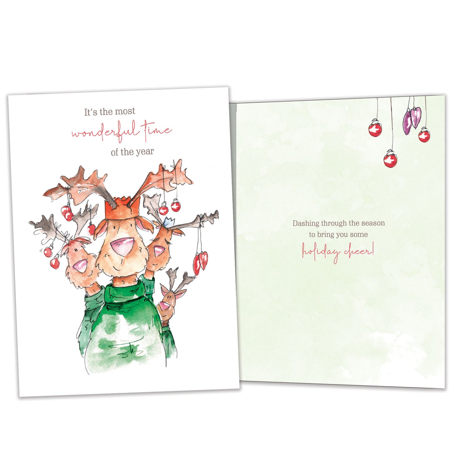 Wonderful Reindeer Holiday Card