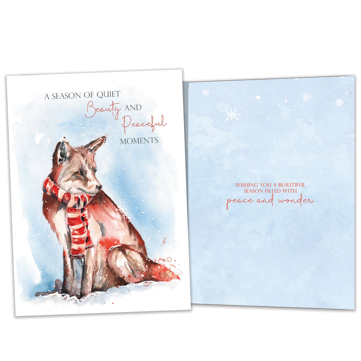 Quiet Fox Holiday Card