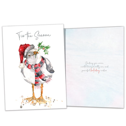 Festive Seagull Holiday Card