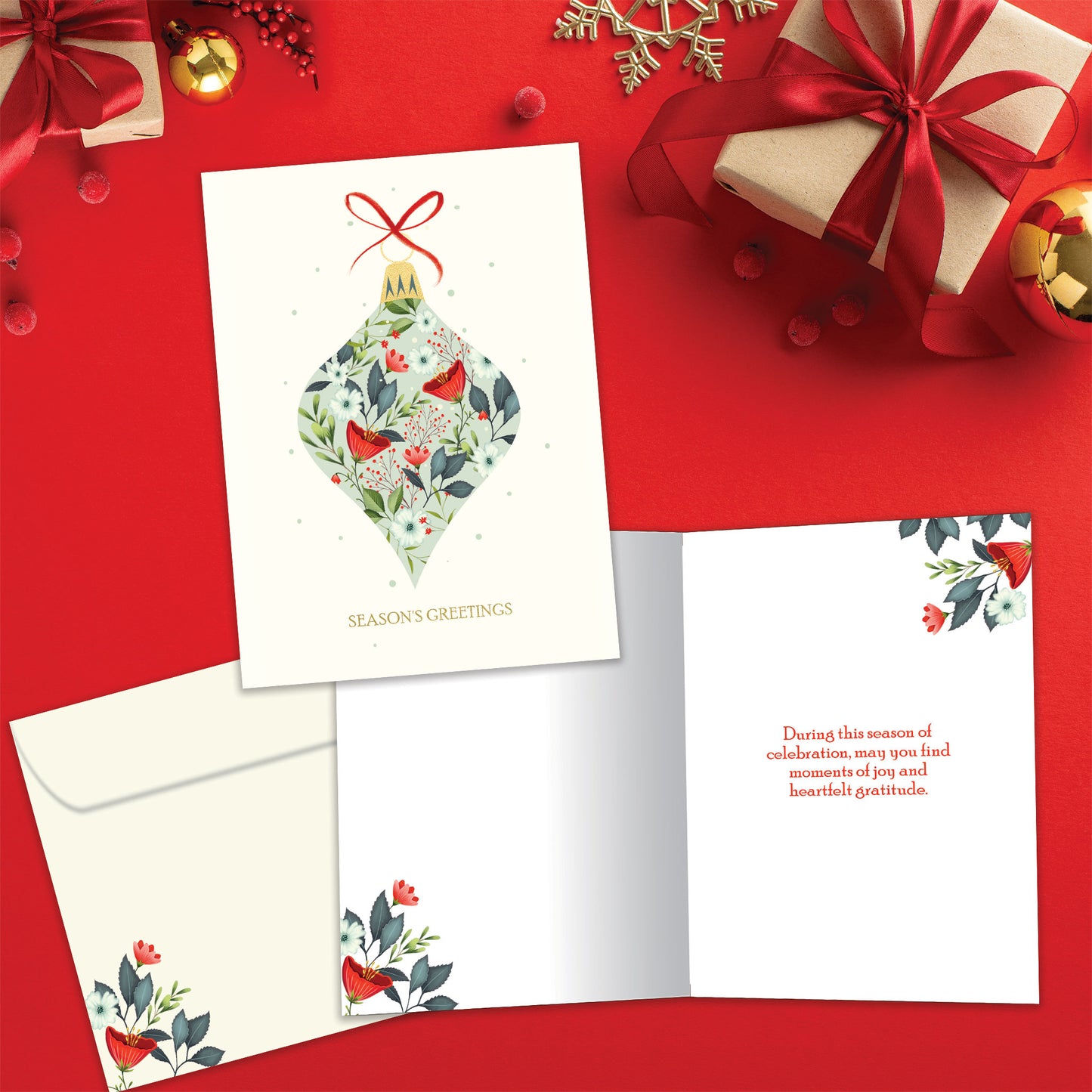 Elegant Ornament Holiday Card