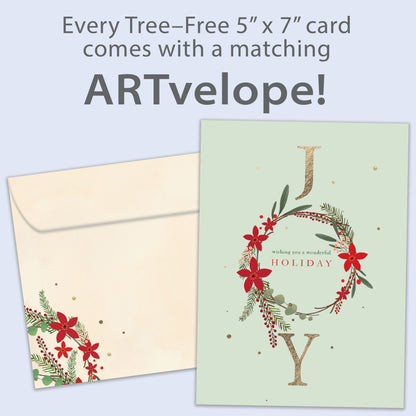 Joy Wreath Holiday Card
