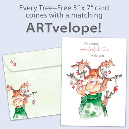Wonderful Reindeer Holiday Card
